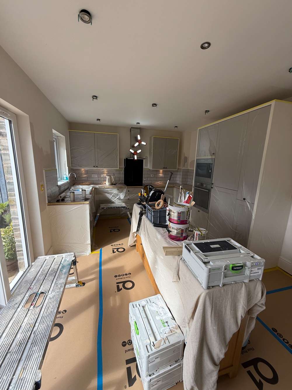 Kitchen during works